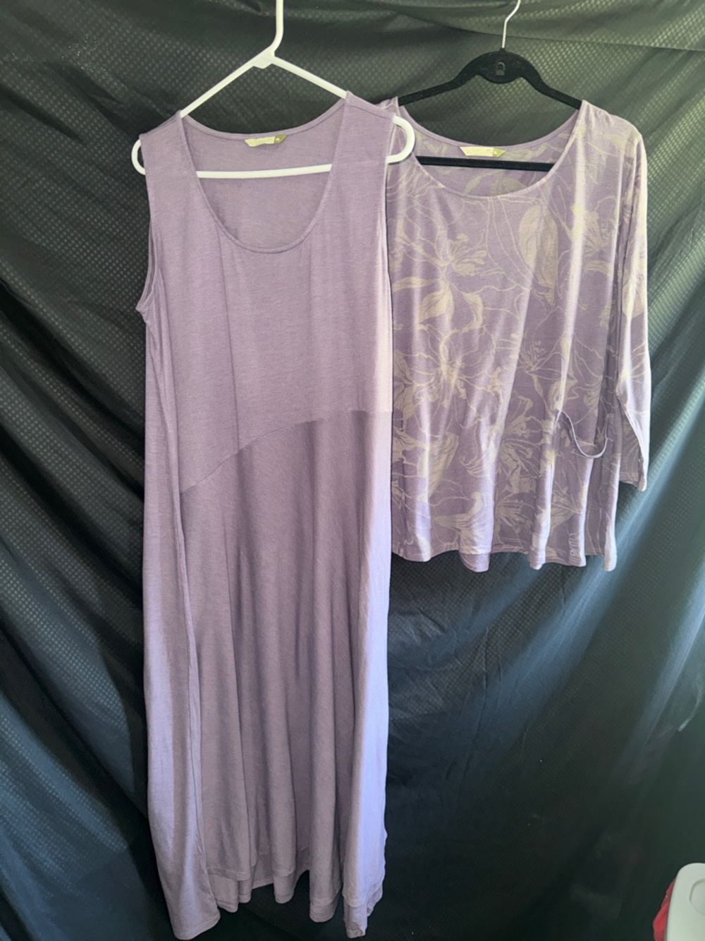 Chalet Lavender Maxi Dress with Matching Lavender Floral Top